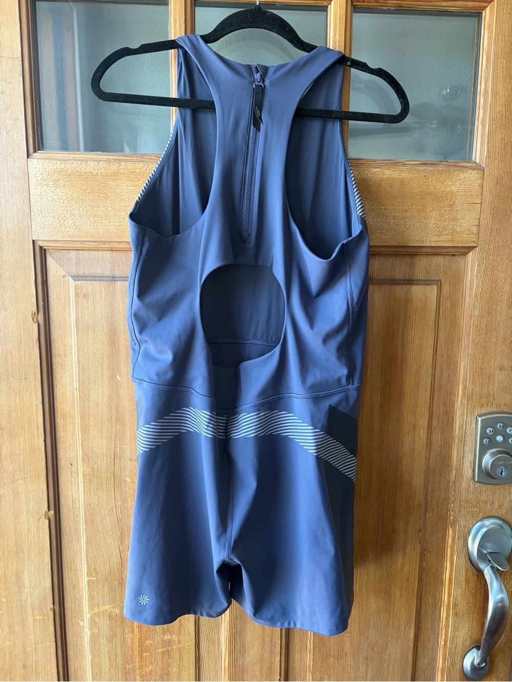 Athleta Slate Blue Allyson Felix bodysuit - Picture 8 of 8